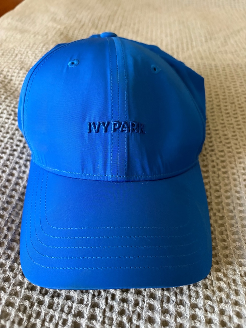 IVY PARK Blue Embroidered Logo Baseball Cap